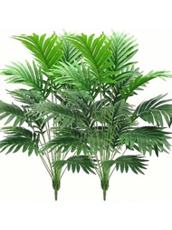 Falso follaje de hoja tropical de 12 hojas - decoración de hogar versátil y realista para todas las ocasiones, sin necesidad de mantenimiento, decoración de plantas verdes para interiores y exteriores