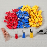 500-1000pcs Fork Spade Wire Terminals 22-16AWG/16-14AWG/12-10AWG for Cable End Electrical Splicing