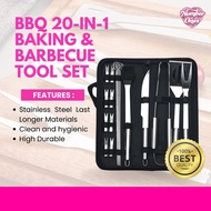 【Ready Stock】 Yum Yum Barbeque BBQ 20 in 1 Baking Materials Barbeque Accessories Outdoor Activities 