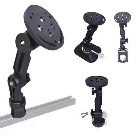 Kayak Fish Finder Mount Round Base Fits Garmin Striker 4 & Raymarine Dragonfly 7 Pro PVC Boat Draft 