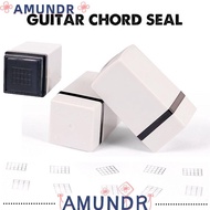 AMUNDR Chords Stamp, Grid Guitar/Yukri Chord Seal, Portable Convenient Chords Print Signet