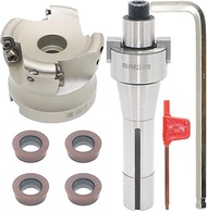 Face Milling Cutter Holder EMR 5R 63-22+R8-FMB22-7/16+RPMW1003 Hard Alloy Blade+8mm Spanner+T15 Span