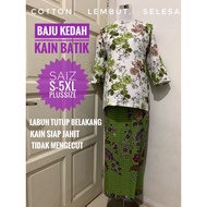 Baju Kurung Kedah Cotton Kain Batik / Baju Kedah / Baju Opah / Kain Lipat Batik / Plus Size / Baju R