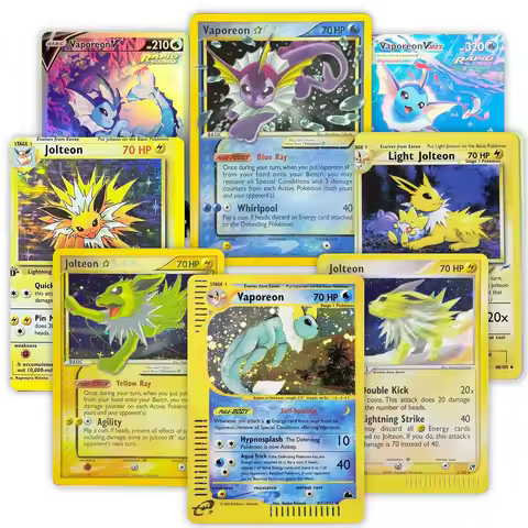 PKM Proxy Gym Challenge(G2) Jungle(JU) Neo Destiny(N4) Vaporeon/Jolteon Holo & Non-Holo Rare Collect