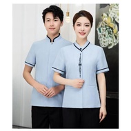 Cleaner Work Clothes Short Sleeve Female Hotel Room Attendant Summer Clothes Housekeeping Property A