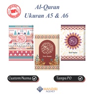 Custom Quran Name Size A5 A6 Quran Color Block Birthday Gift
