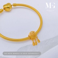 Merlin Goldsmith 22k 916 Gold Dreamcatcher Spacer / Charm