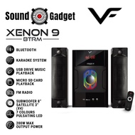 Vinnfier VF Xenon 9 BTRM 2.1 Speaker 200W Max Bluetoorh Karaoke Speaker Subwoofer Micro SD Card USB 
