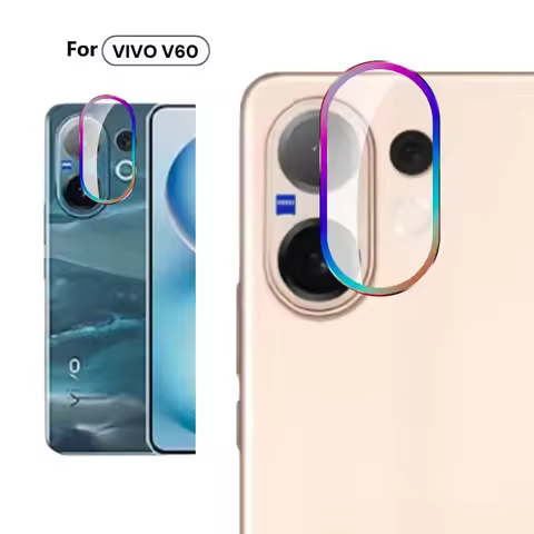 For Vivo V60 Lens Protector Colorful Ring Tempered Glass Cover Anti for Vivo V60 Scratch Film Lens C