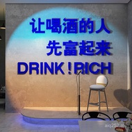Decorative Clock-in Hotel Layout Wall Stickers Painting Influencer Bar Background Barbecue Restauran