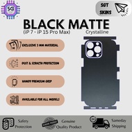 Skins Black Matte Crystalline 3M For iP Series