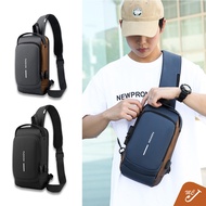 McJoden - LAMBERT Men Chest Bag Waist Bag Anti-theft Lock Sling Bag Fashion Chest Pack Waterproof US