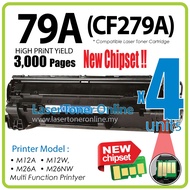 4x Compatible to H* 79A CF279A 279 CF279X For H* LaserJet Pro M12a M12w MFP M26a MFP M26nw H*79A INK