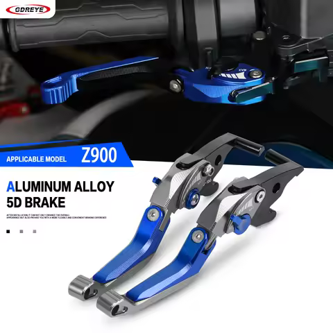 For Kawasaki Z900 Z 900 2017-2024 Brake Clutch Lever Motorcycle Z900 CNC 5D Aluminum Foldable Extend