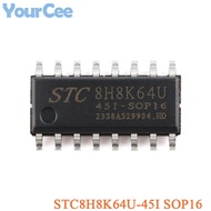 20pcs/1pc STC8H8K64U-45I STC8H8K64U STC8H8K64 SOP16 1T 8051 Microprocessor Microcontroller Chip