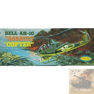 Aurora 1/48 Bell AH-1G Assault Copter Model Helicopter Fighter Aircraft Assembly