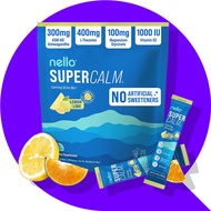 Nello Supercalm Powdered Drink Mix, Cortisol Reducer, L Theanine, Ashwagandha, Magnesium Glycinate, 