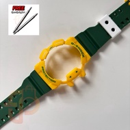Replacement Strap & Bezel Combi Yellow Green for Gshock GA400 GBA400 GA-400 GBA-400