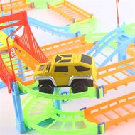 With Track Train Set, Toy Tram, Electric Car Track Set, Enhance Imagination, DIY Anywhere