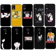 LG V50 G7 G8 G8X ThinQ 5G V50S Soft Black Cover TPU Phone Case SM6 Anime Teenage girl animation