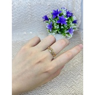 Gold/16k Gold Ring/700K Gold Ring/Combination Gold Ring/Contemporary Ring/Korean Ring/Chain Ring/Wom