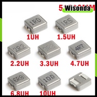10Pcs SMD Power Inductors 0520 1UH 2.2UH 3.3UH 4.7UH 6.8UH 10UH Chip Inductor 0520 5*5*2 1R0 2R2 3R3