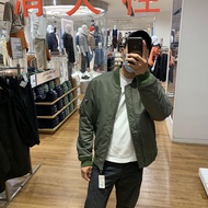 ใหม่2024แท้ญี่ปุ่น UNIQLO Joge U Family มีปกเสื้อแจ็กเก็ตนักบิน U ชุดเบสบอลแจ็คเก็ตสั้น459618/442143