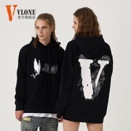 VLONE Hoodie Hot Sale American Style Smoke Angel Printing Cotton Sweatshirt Unisex
