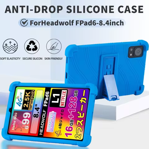 For HEADWOLF FPad6 8.4inch tablet Coat Shockproof Cover For Headwolf Fpad 7 Case Soft Silicon Stand 