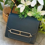 🌈Hermes💚Roulis 23💚2Q英國綠銀扣🌟99新🌈evercolor皮🌟