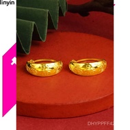 Gypsophila Dragon Phoenix Purse Chinese Style Vietnam Sand Gold 24k999 Pattern Earrings Ethnic Earri