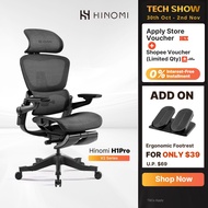 Hinomi H1Pro Ergonomic Chair Foldable, Home Office Chair With Footrest and Flip-up Armrest, Gaming C