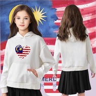Malaysia National Day Merdeka Hoodie I Love Malaysia Independence Day Sweatshirt Patriotic Women Gir