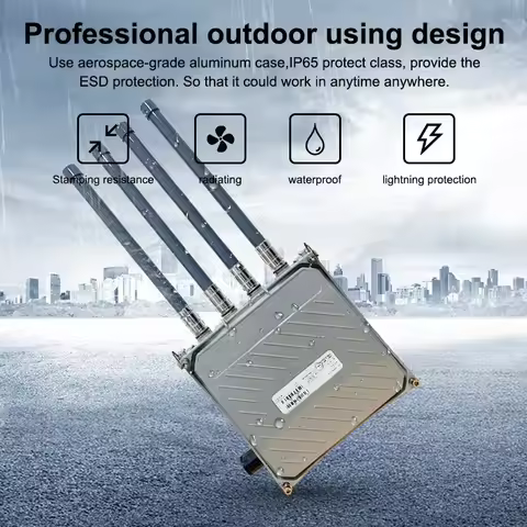 Outdoor Mesh Mobile Unlock Dual Sim Card Slot Modem Lte 4G 5G Wifi 6 Router 5g Industrial Router 300