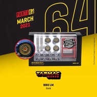 Ready Stock TarmacTW 1: 64 BBS LM Golden Toolbox Simulation Alloy Model Car