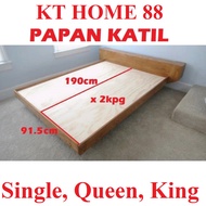 PAPAN KATIL SINGLE/QUEEN / KING size Plywood Bed Frame