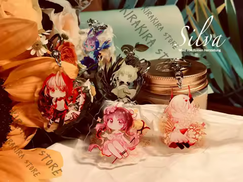 Arknights Kal'tsit Eyjafjalla Amiya Anime Bag Pendant Keychain Creativity Cartoon Charact Acrylic Ke