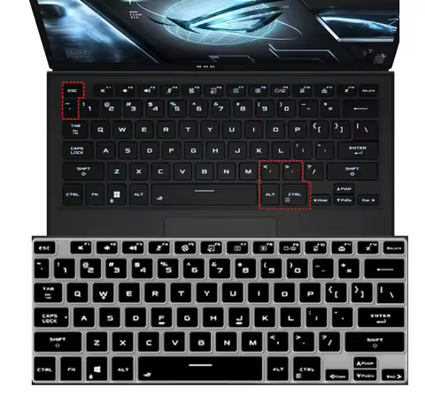 Silicone Laptop Keyboard cover Skin for Asus ROG Flow Z13 Z 13 2023 2022 GZ301ZC GZ301VV GZ301ZE GZ3