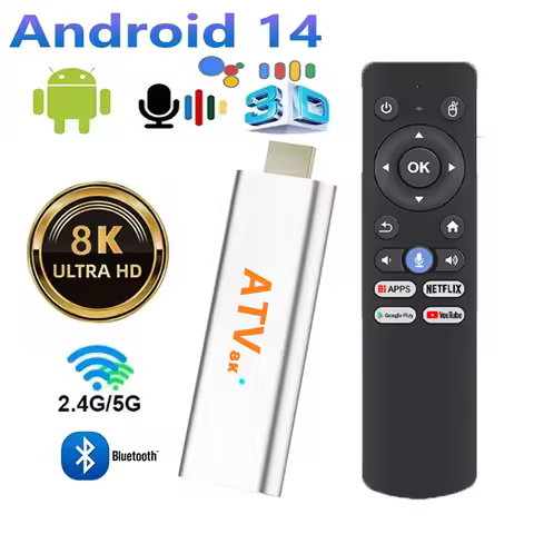 Factory Directly TV Stick 4K Android 14 Allwinner H313 2.4G&5G Wifi tv box fire tv stick 4k TV Box m