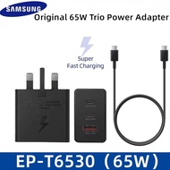 Fresh start Original Samsung 65W EP-T6530 Trio USB C Power Adapter 3-Port Super Fast Charging UK Plu