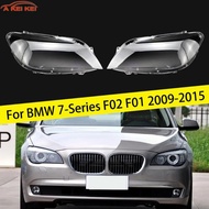 Car Front Headlight Lens Cover Clear Fit For BMW 7-Series F02 F01 2009-2015