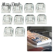 [MagiDeal] 10x 1U Xda Profile Keycaps Parts Modern Compact Comfortable Typing Tool Home for Game Lov
