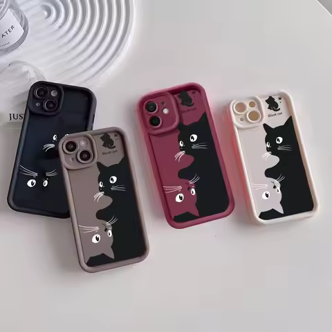 Phone Case For Samsung Galaxy M15 M20 M31 M51 M30S M23 M11 A10 J7 Prime cover Cute Cat Silicone Came