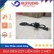 E27 lamp holder with 2 meter wire with HL Studio switch