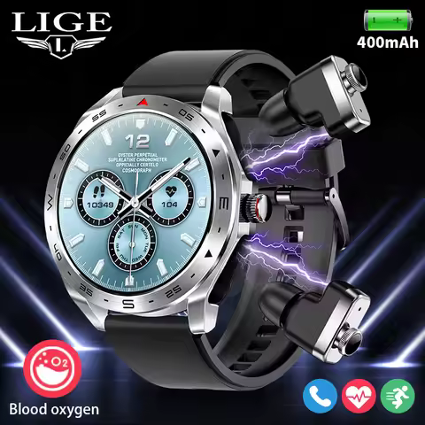 T95 TWS Wireless Earphone Smart Watch Heart Rate Blood Pressure Sleep Monitor IP67 Waterproof Sports