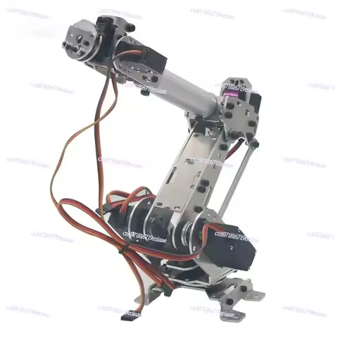 Aluminum Metal S6 6DOF 6 Axis Robot Arm ABB Model Manipulator with 4PCS MG996R and 2PCS MG90S