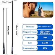 [BlF] AR-795 SMA-F Female Dual Band VHF/UHF 136-174MHz/400-520MHz Soft Antenna AR-795 For UV-5R UV-8