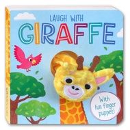 Laugh with Giraffe Board Book with Fun Finger Puppet!