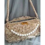 Fluffy crochet bag