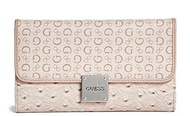 (GUESS) GUESS Women s Octavia Ostrich Logo Wallet Clutch Bag